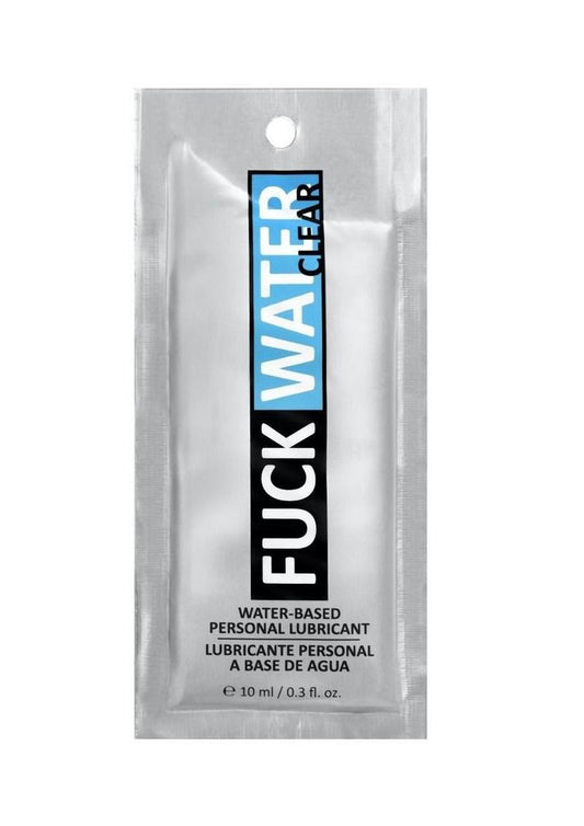 Fuck Water Clear H2o Lubricant Foil - .3oz - Pack