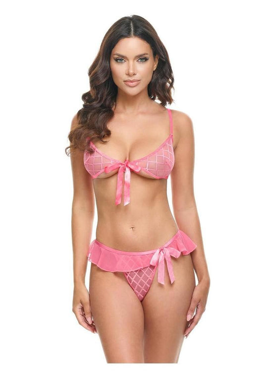Oh LA LA Cheri Aubrielle - Pink - Medium - 2 Pc/Set