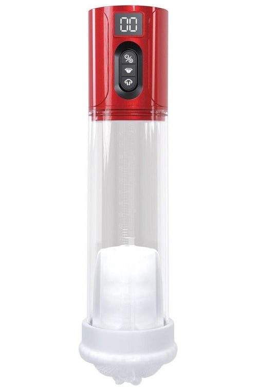 Pumped Hyperlift 7 Function Masturbator - Metallic - Red