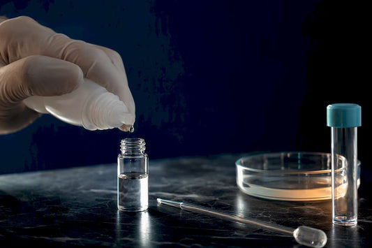 Lubricant sample being prepared for formula testing