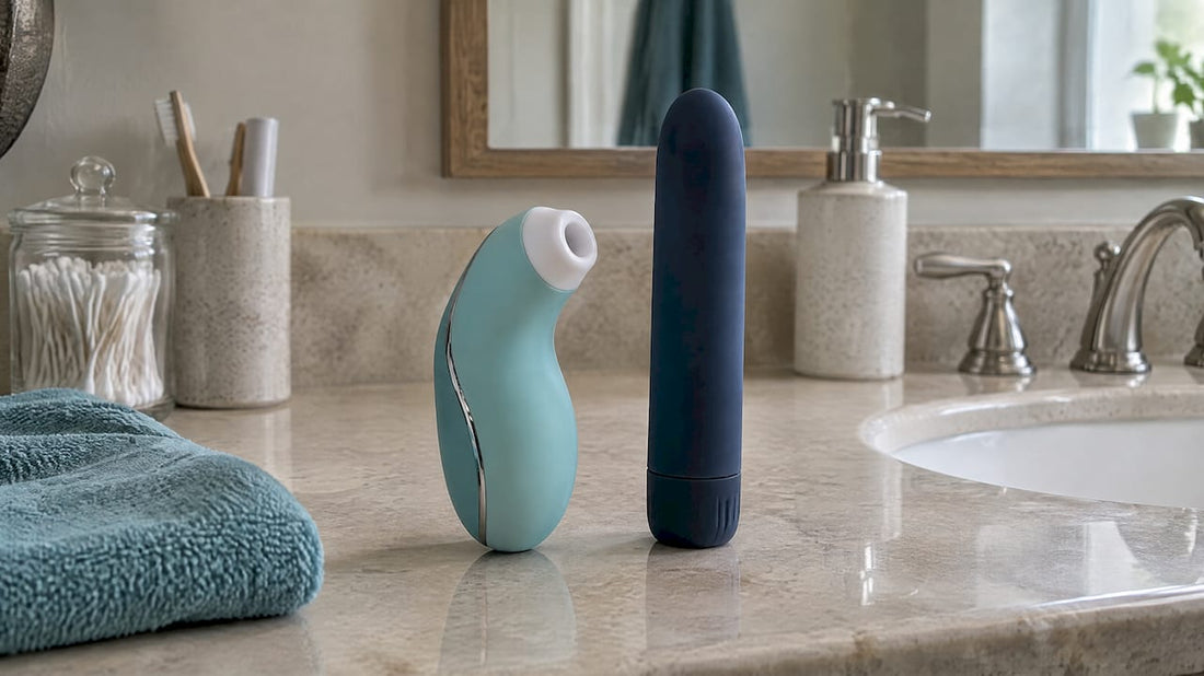 Suction stimulator and vibrator compared