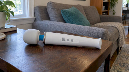 Magic Wand Rechargeable on a living room table
