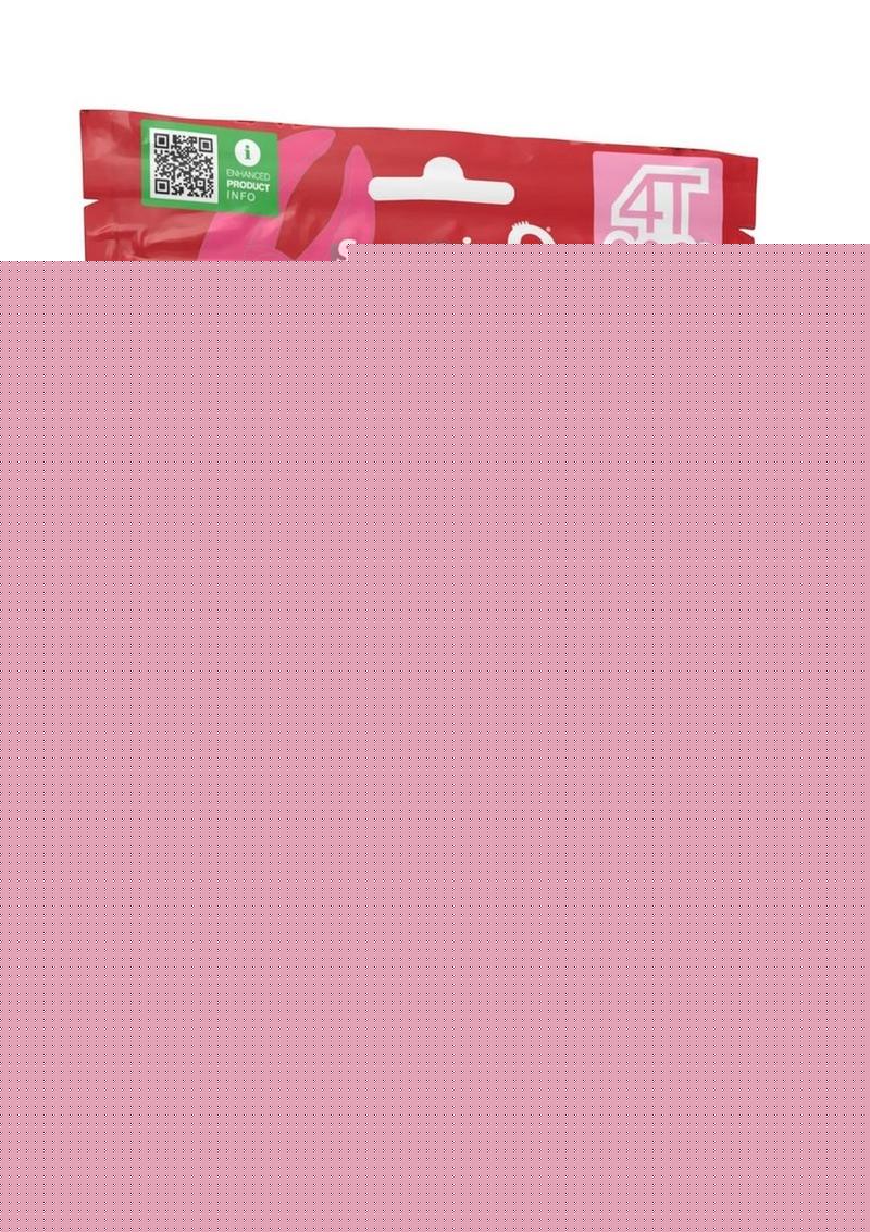 4t Demon Rechargeable Silicone Mini Clitoral Stimulating Vibrator - Red/Strawberry