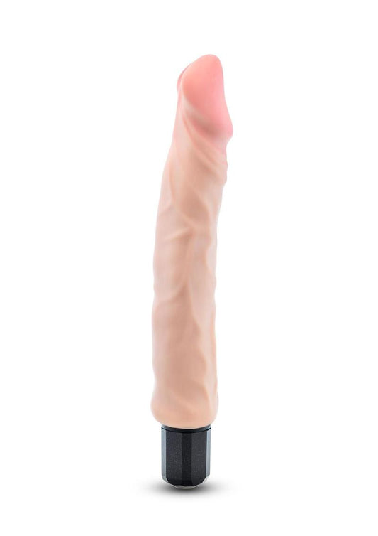 Au Naturel Big Easy Vibrating Dildo - Vanilla - 9in