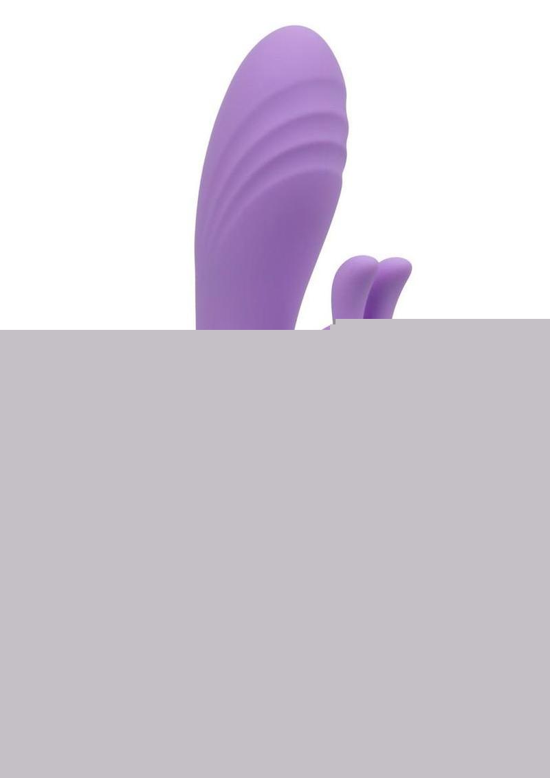 Aura Dual Bunny Rechargeable Silicone Rabbit - Purple