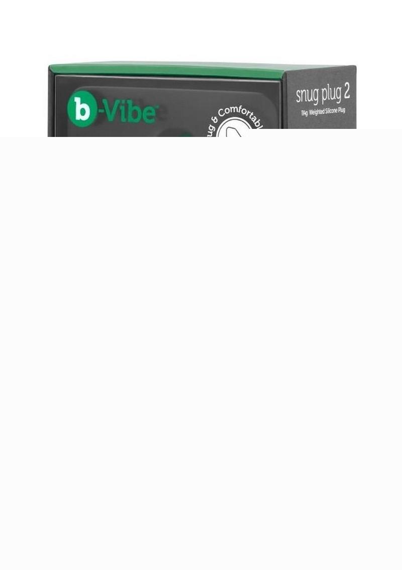 B-Vibe Snug Plug 2 Silicone Weighted Anal Plug - Green