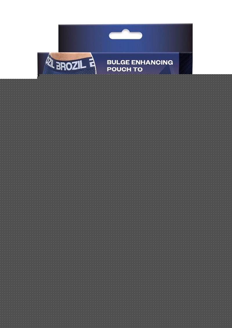 Brozil Ultra Glute and Bulge Enhancing Mesh Trunk - Blue/Navy Blue - Large/XLarge