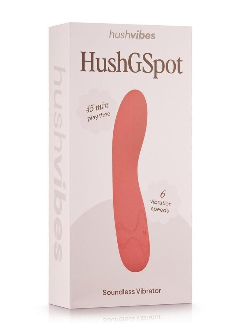 Hush Silicone G-Spot Vibrator - Pink