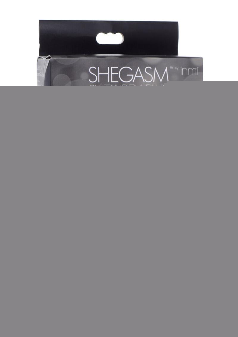 Inme Shegasm 8x Tandem Plus Rechargeable Silicone Suction Clitoral Stimulator and Egg - Pink