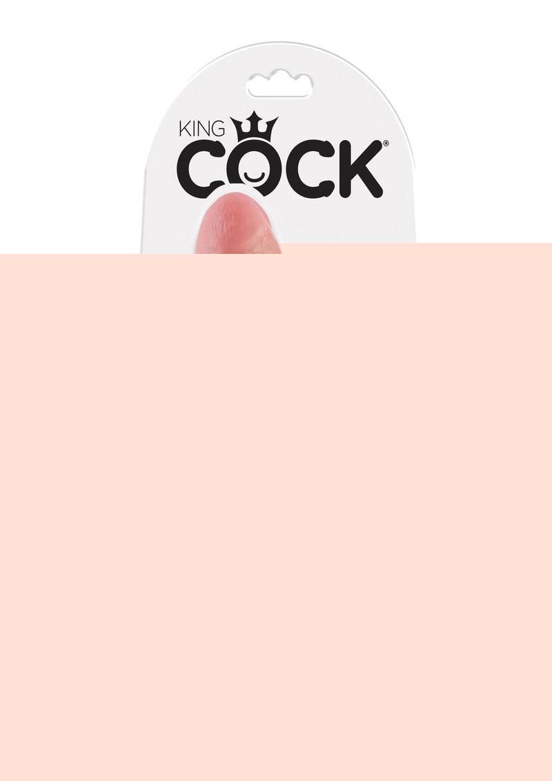 King Cock Double Penetrator Dildo - Flesh/Vanilla