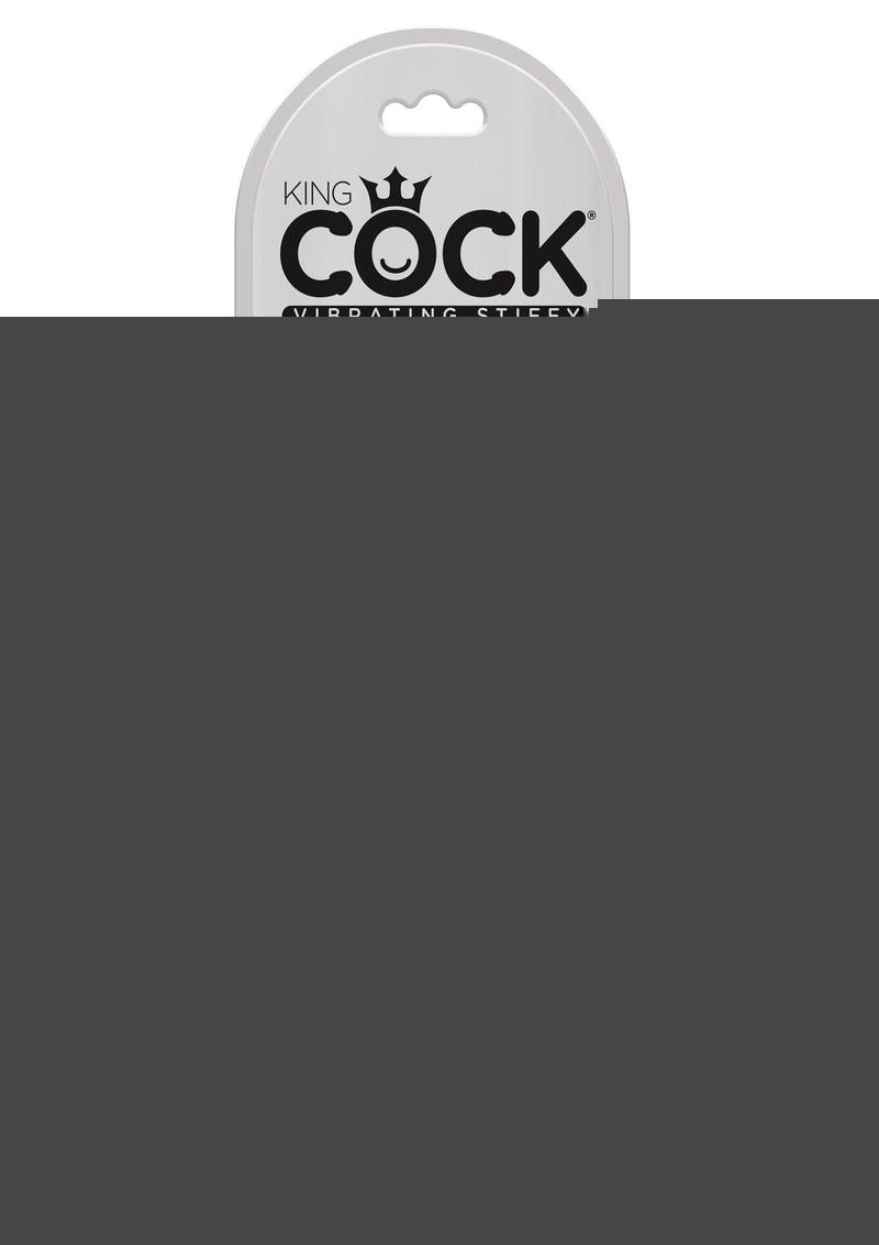 King Cock Vibrating Stiffy Dildo - Caramel/Tan - 6in