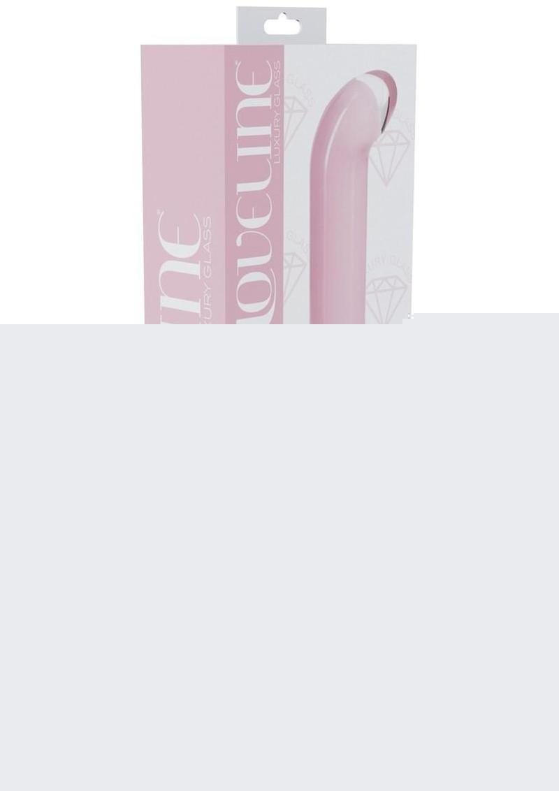 Loveline Aurora 10 Function Rechargeable Glass G-Spot Vibrator - Pink - 6.3in