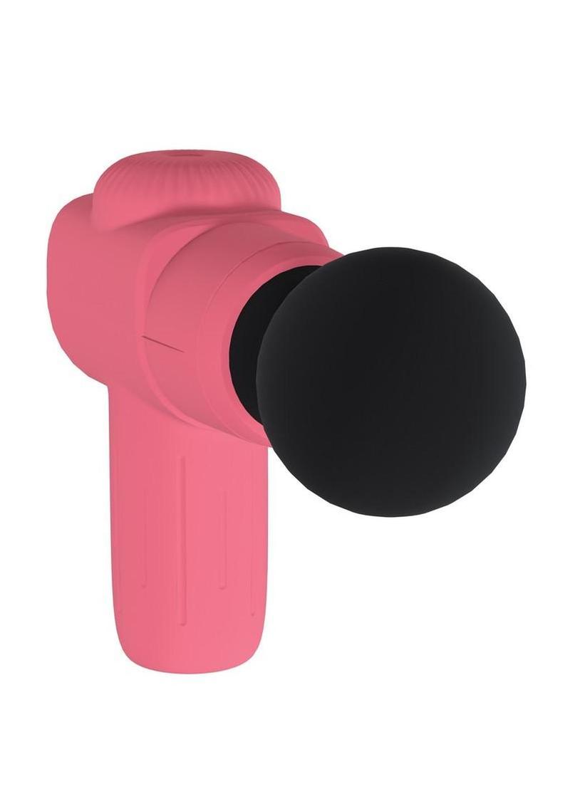 Loveline Microboost 10 Function Vibrating Rechargeable Silicone Massager - Pink