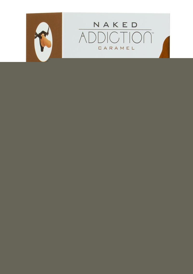 Naked Addiction Silicone Dual Density Dildo with Bonus Powerbullet - Caramel - 8in