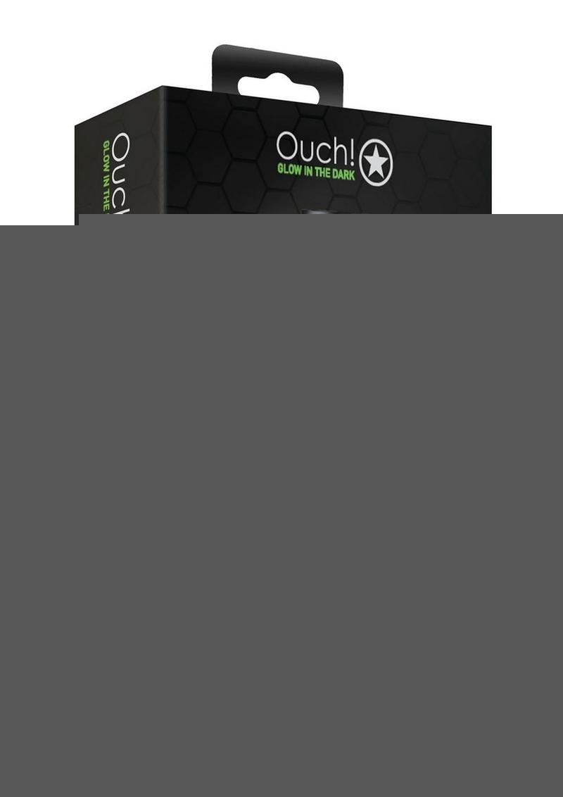 Ouch! Buckle Harness - Black/Glow In The Dark/Green - Medium/Small