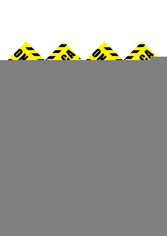 Peekaboos Caution X Pasties - Red/Yellow