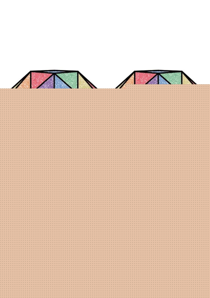 Peekaboos Diamonds Pasties - Multicolor/Rainbow