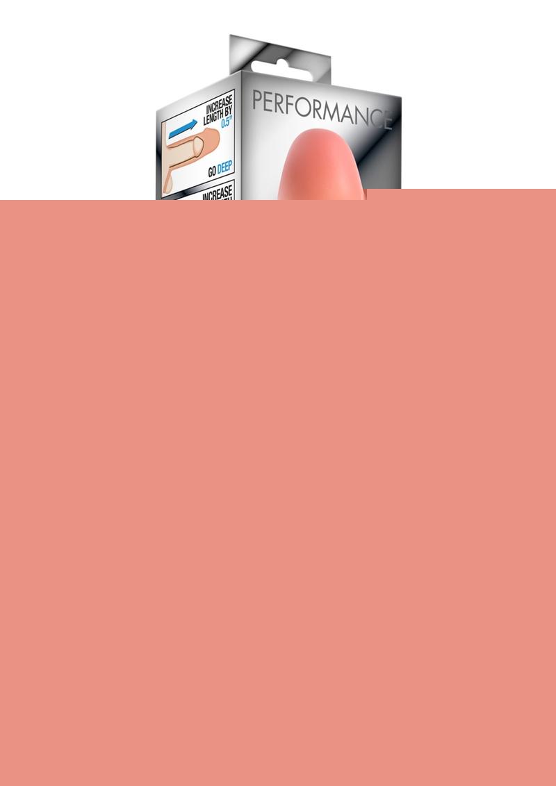 Performance Cock Sheath Penis Extender - Flesh/Vanilla - 9in