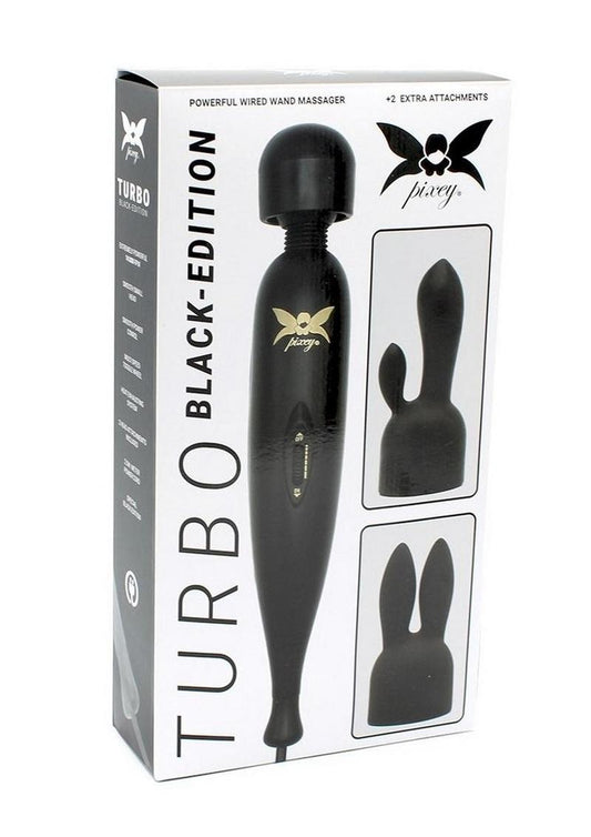 Pixey Turbo Rechargeable Wand - Black
