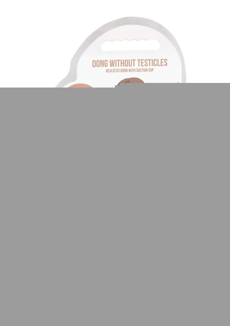 Realrock Skin Realistic Dildo Without Balls - Caramel - 7in