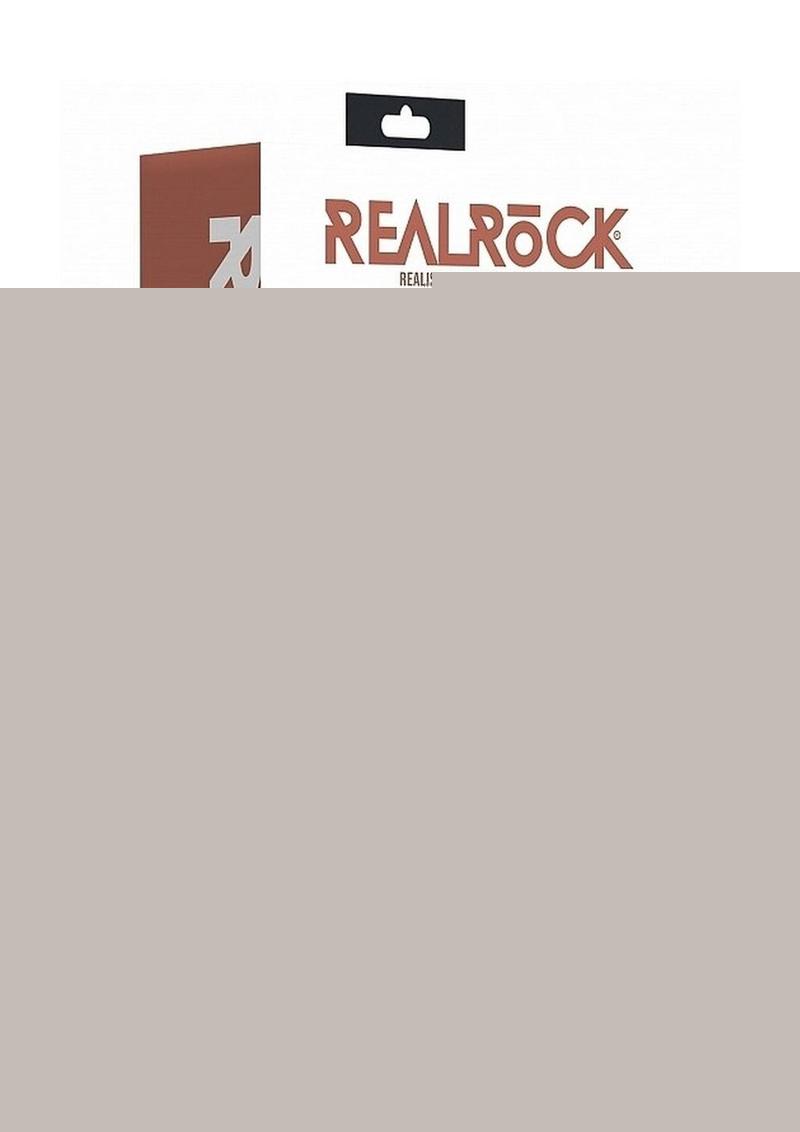 Realrock Vibrating Cock Regular Curved - Caramel - 6in