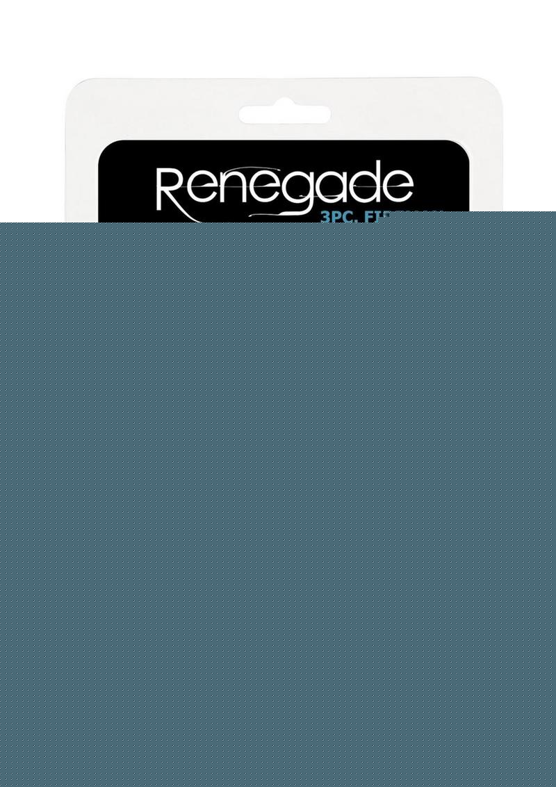 Renegade Fireman Silicone Rings - Black - 3 Piece/Set