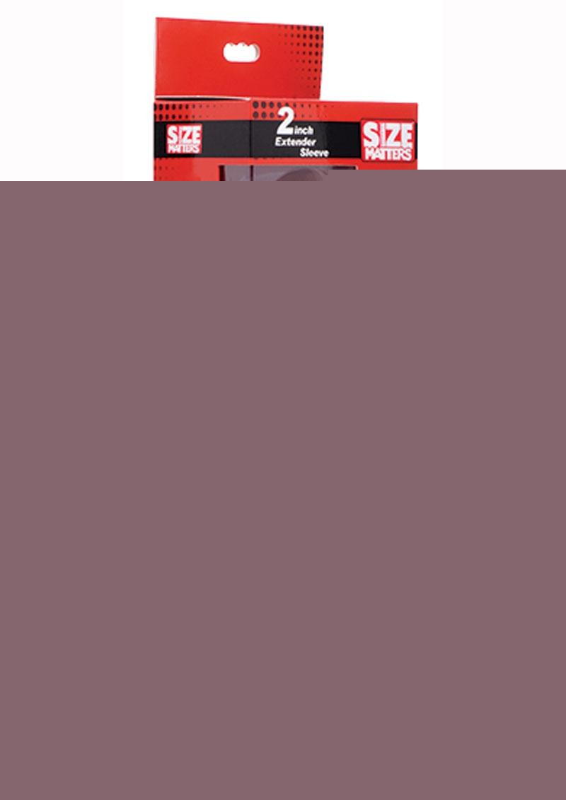 Size Matters Penis Extender Sleeve - Flesh/Vanilla - 2in