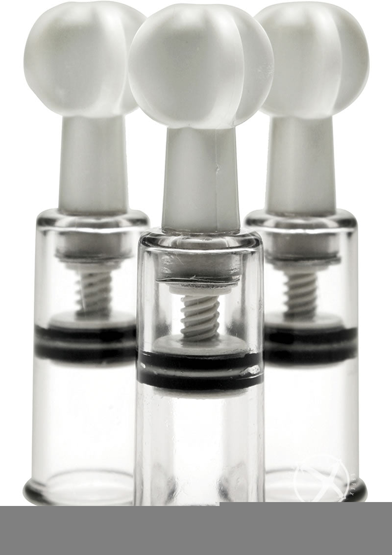 Size Matters Twisted Triplets Nipple and Clit Suckers - Clear