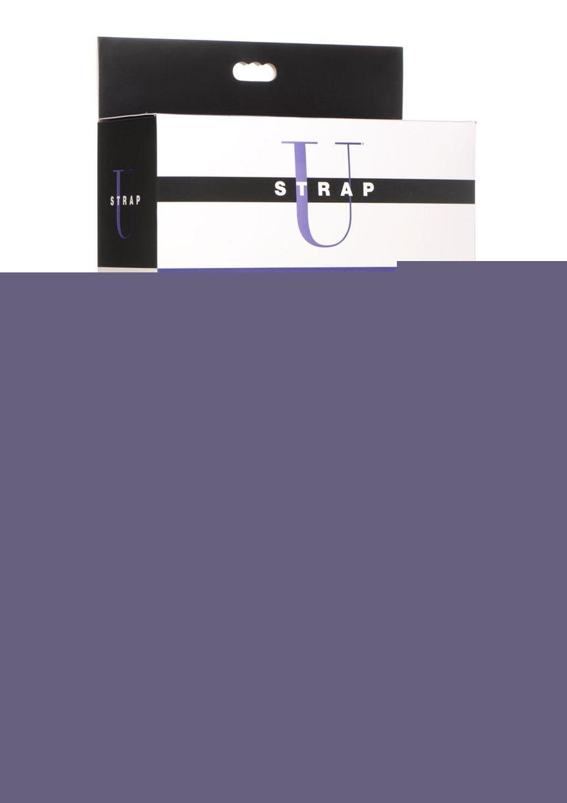 Strap U 28x Rechargeable Silicone 28x Large Double Dildo with Harness and Remote Control - Black