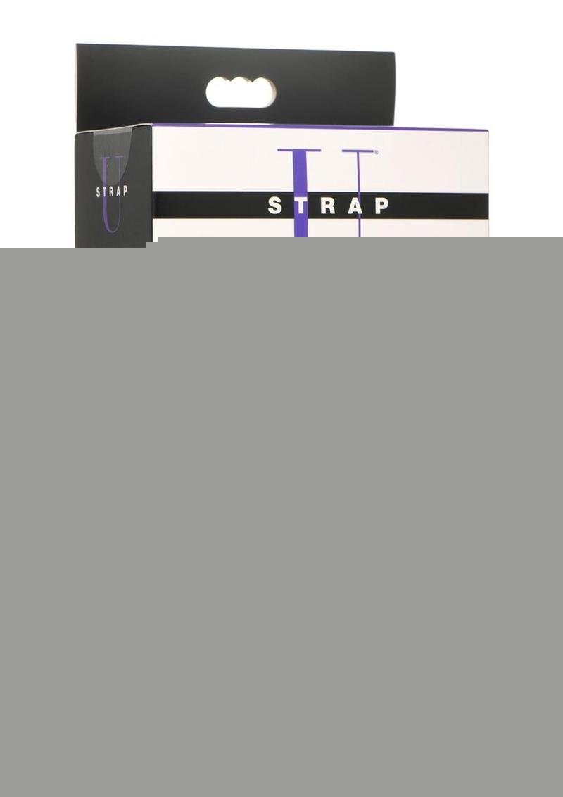 Strap U Lace Envy Lace Crotchless Panty Harness - Black/Purple - 3XLarge