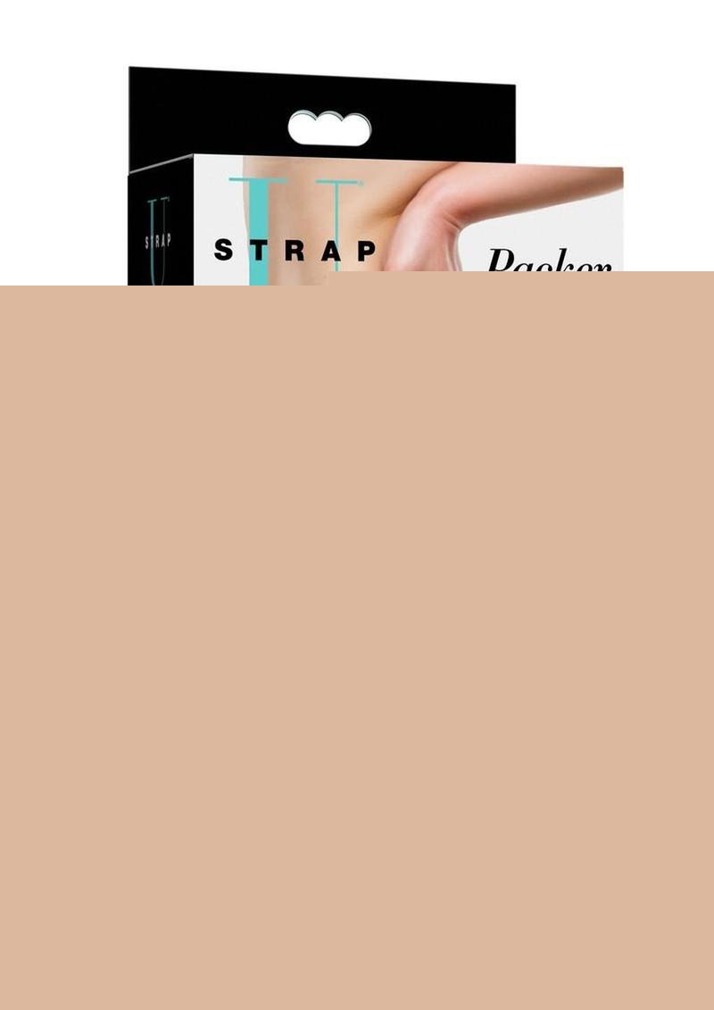 Strap U Packer Silicone 3.6in Dildo - Caramel