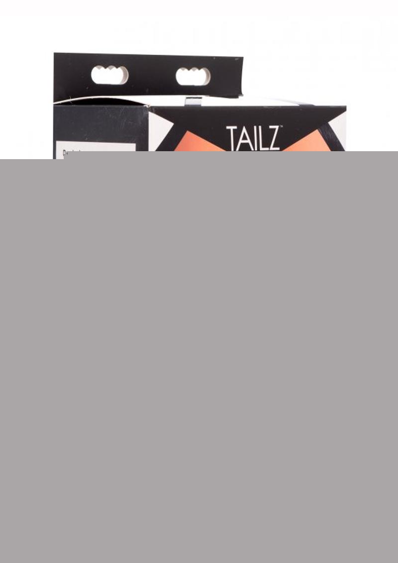 Tailz Onyx Bunny Tail Anal Plug - Black/Metal
