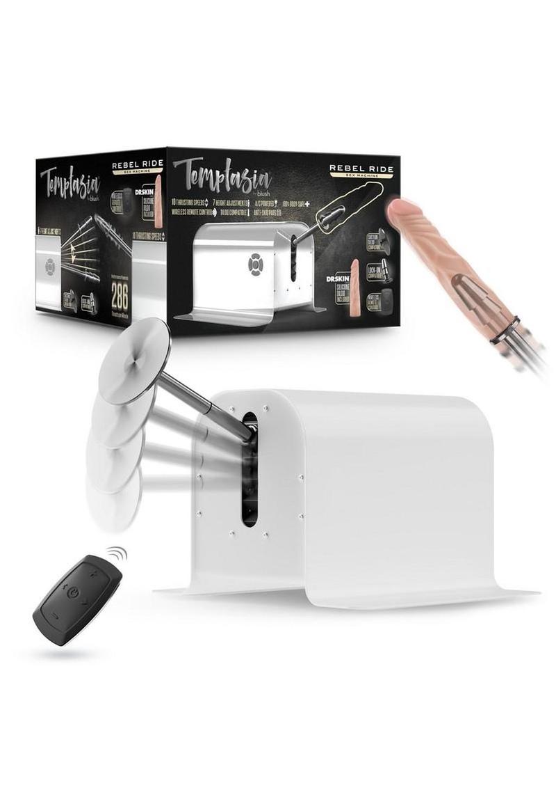 Temptasia Rebel Ride Sex Machine with Remote - White