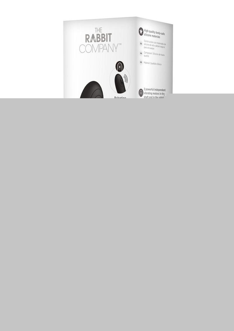 The Internal Rabbit Rechargeable Silicone Vibrator - Black