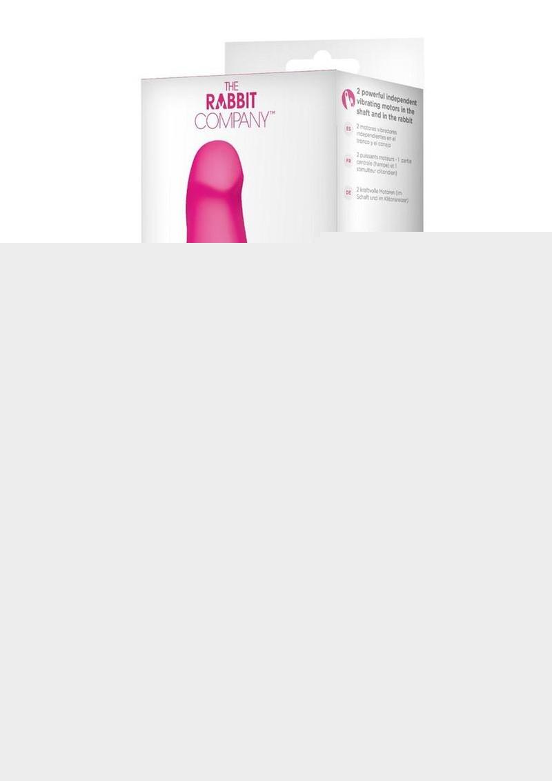 The Rabbit Company The Mini Thrusting Rabbit Rechargeable Silicone Vibrator - Pink