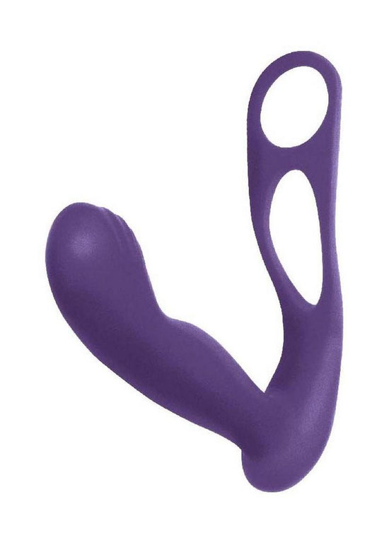 The Royal P-Spot Massager Rechargeable Silicone Prostate Stimulator - Purple