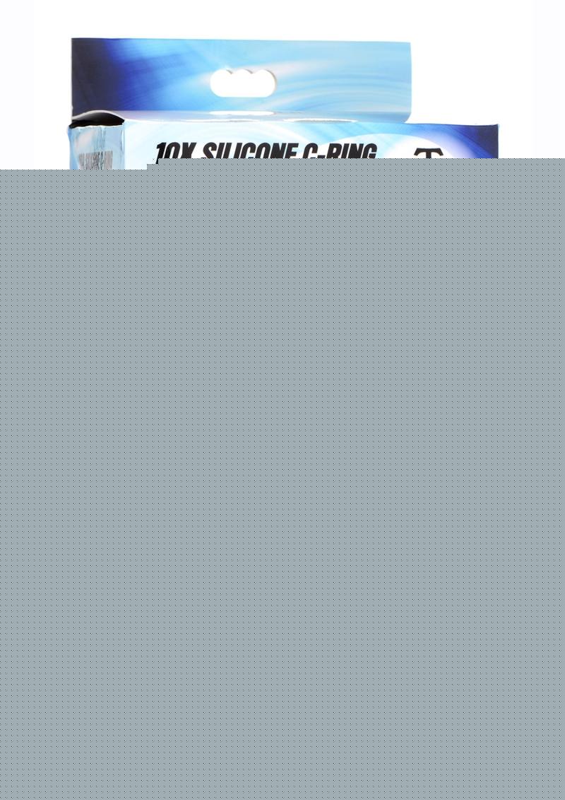 Trinity Men 10x Rechargeable Silicone Cock Ring with Vibrating Taint Stimulator - Black